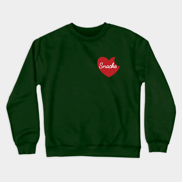 Snacks Crewneck Sweatshirt by linarangel